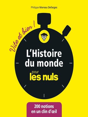 cover image of L'Histoire du monde pour les Nuls--Vite et Bien